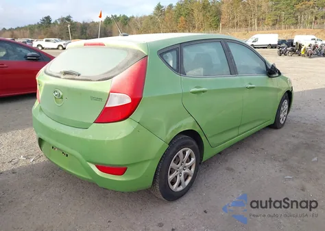2012 Hyundai Accent Gs from USA, damaged, VIN KMHCT5AE7CU052794
